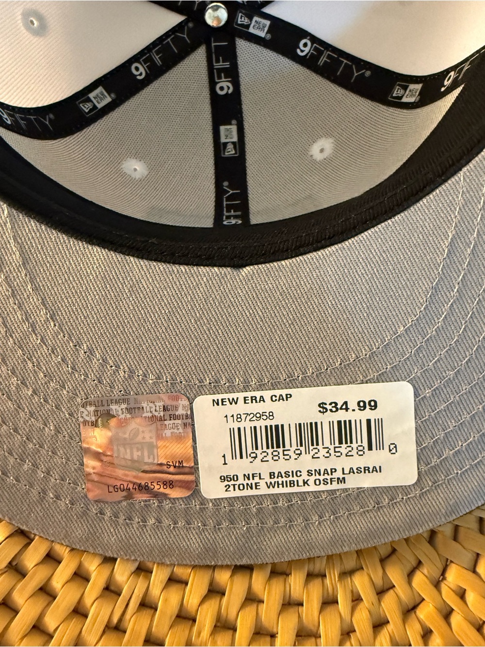 Las Vegas Raiders Hat - Picture 7 of 8